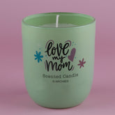 I Love You Mom Green Scented Candle with Hanging